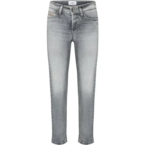 Kurze Piper Jeans , Damen, Größe: M - CAMBIO - Modalova