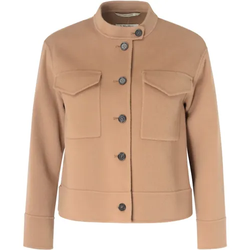 Supreme Camel Jacke , Damen, Größe: 2XS - Max Mara - Modalova