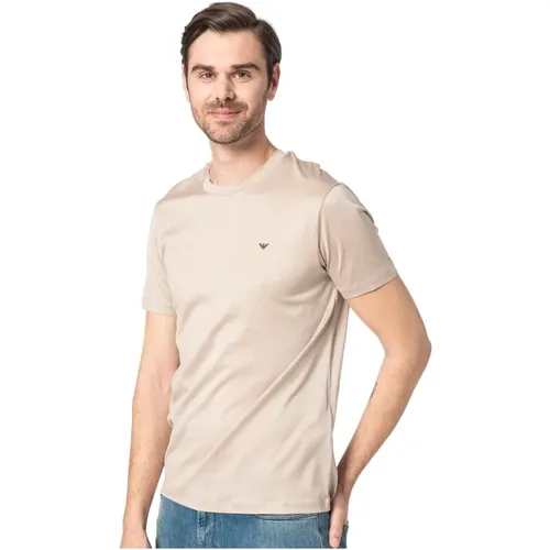 Kurzarm Baumwoll T-Shirt , Herren, Größe: 3XL - Emporio Armani - Modalova