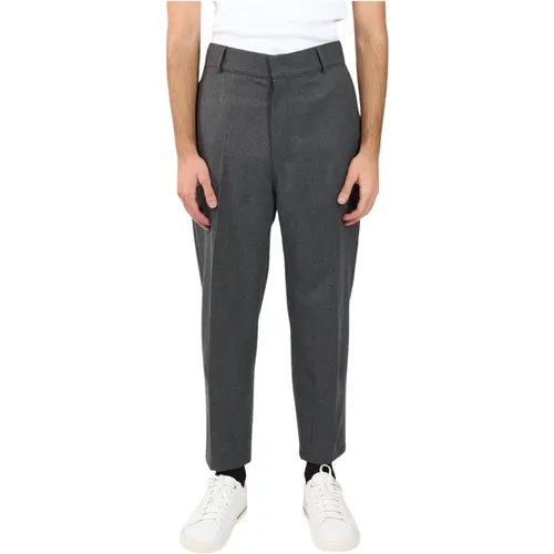 Wool Blend Pants with Elastic Waist , male, Sizes: S, XL, M - Mauro Grifoni - Modalova