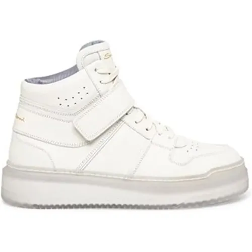 Italienische Leder Aquarius Sneakers - Santoni - Modalova