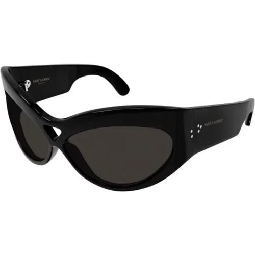 Bold Cat-Eye Mask Sunglasses SL 73/001 , male, Sizes: ONE SIZE - Saint Laurent - Modalova