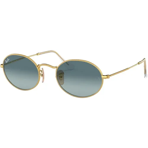 Vintage Oval Sonnenbrille Blau Verlauf , unisex, Größe: 54 MM - Ray-Ban - Modalova