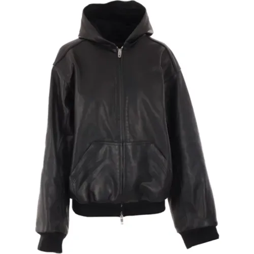 Oversized Leather Jacket , female, Sizes: S - Balenciaga - Modalova