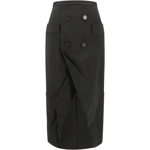 Midi Skirts, Classic Collection , female, Sizes: M - alexander mcqueen - Modalova