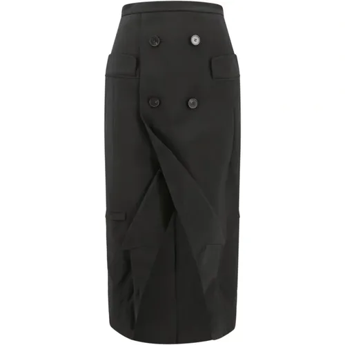 Midi Skirts, Classic Collection , female, Sizes: XS, S - alexander mcqueen - Modalova