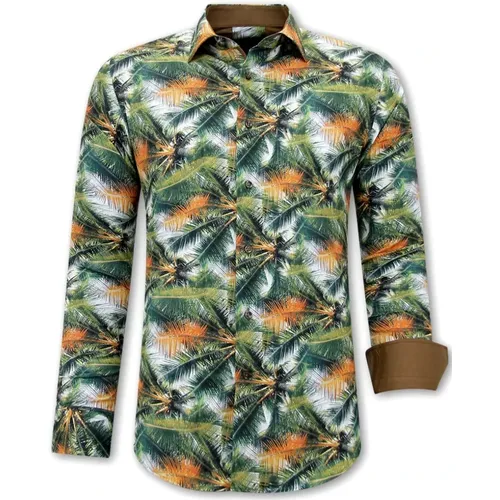 Tropical Print Shirt Men - 3114 , male, Sizes: L, XL, S, 2XL, M, 3XL - Gentile Bellini - Modalova