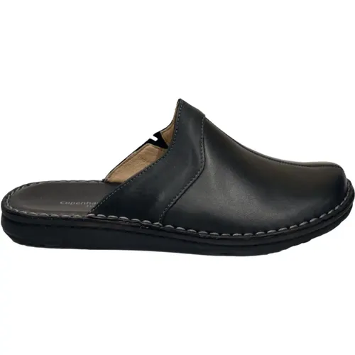 Schwarzer Lederslipper für Herren , Herren, Größe: 40 EU - Copenhagen Shoes - Modalova