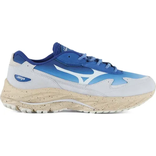 Leather and fabric running sneakers , male, Sizes: 8 1/2 UK, 8 UK, 5 1/2 UK, 9 1/2 UK, 6 1/2 UK, 7 UK, 7 1/2 UK - Mizuno - Modalova