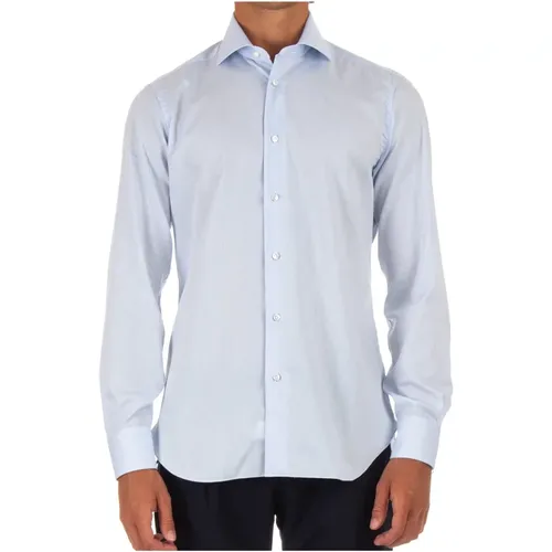 Clear Tailored Cotton Shirt , male, Sizes: 2XL - Barba - Modalova