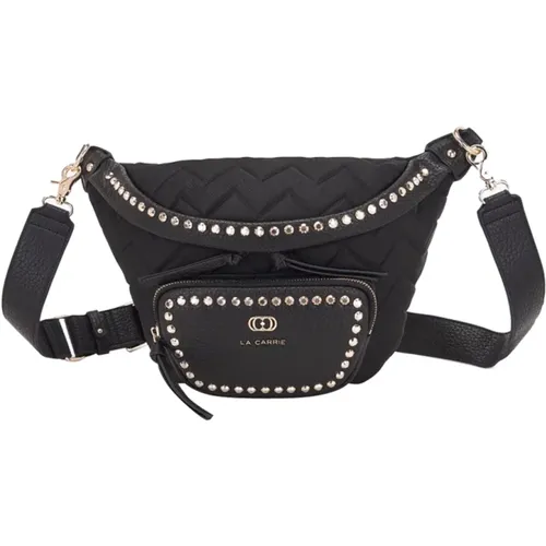 Dark Wave Studded Faux Leather Crossbody - La Carrie - Modalova