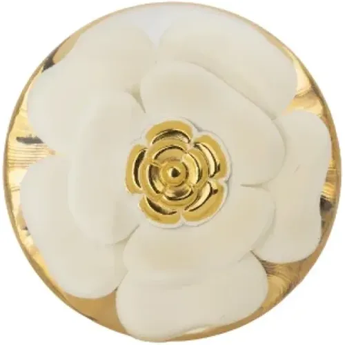 Ausgezeichnetes Gold Metall Camellia Armband - Chanel Vintage - Modalova