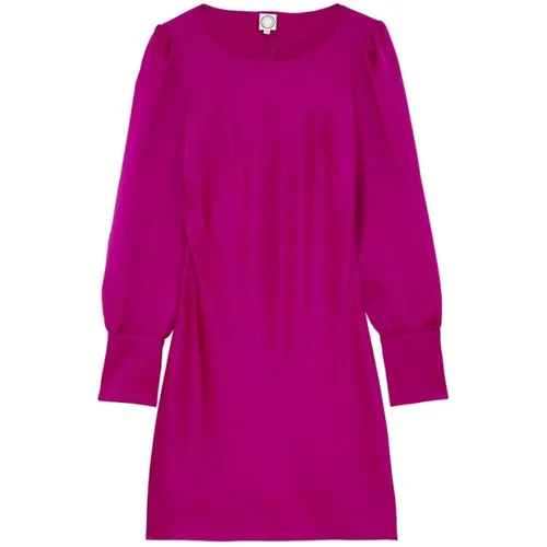 Amael rosa Kleid,Enganliegendes Burnt Satinkleid - Ines De La Fressange Paris - Modalova