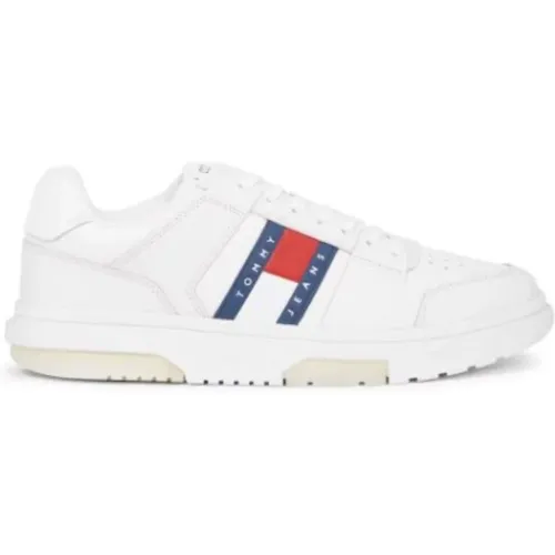 Leder Brooklyn Sneakers für Männer , Herren, Größe: 44 EU - Tommy Hilfiger - Modalova