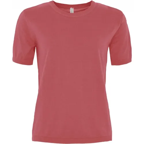 Weiches O-Neck T-Shirt in verschiedenen Farben , Damen, Größe: XL - Skovhuus - Modalova