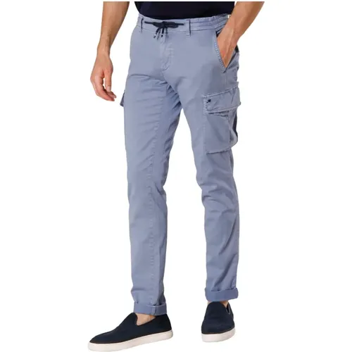 Extra Slim Cargo Hose aus Tencel/Baumwolle , Herren, Größe: XL - Mason's - Modalova