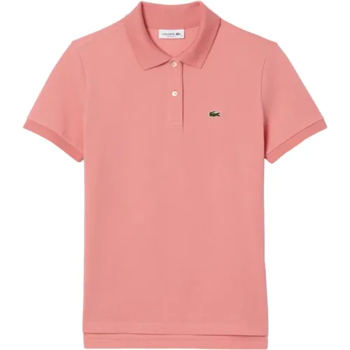 Polo Shirt Ribbed Collar , female, Sizes: S, XS, M - Lacoste - Modalova