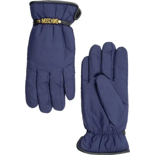 Stylish Warm Gloves for Women , female, Sizes: 7 IN - Moschino - Modalova