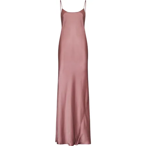 Flared Floor Length Dress with Strap Detail , female, Sizes: XS, 2XS - Victoria Beckham - Modalova