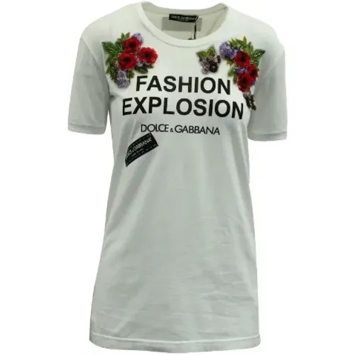 Baumwolle tops , Damen, Größe: 2XS - Dolce & Gabbana - Modalova