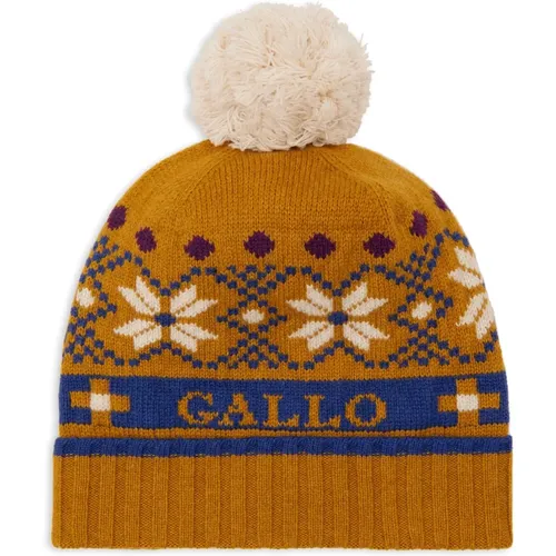 Weihnachts-Woll-Kaschmir-Beanie mit Umschlag - Gallo - Modalova