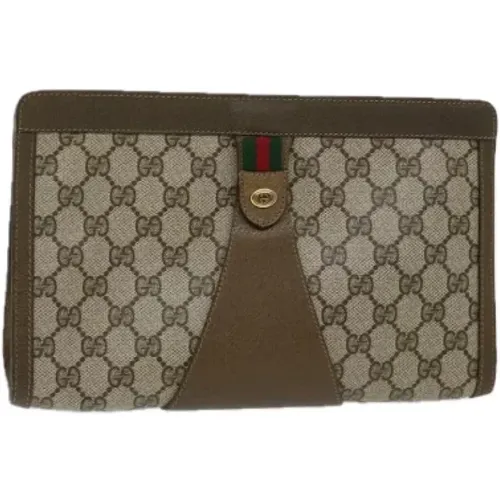 Pre-owned Leather clutches , female, Sizes: ONE SIZE - Gucci Vintage - Modalova