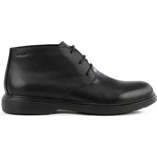 Schwarze Herren Stiefeletten , Herren, Größe: 41 EU - Geox - Modalova