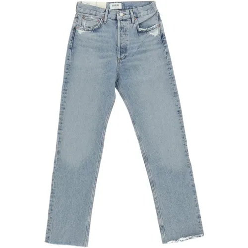 Vintage Pinch Waist Gerades Jeans , Damen, Größe: W25 - Agolde - Modalova