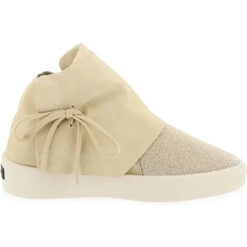 Mid-top suede and bead sneakers. , male, Sizes: 8 UK, 7 UK, 9 UK, 6 UK - Fear Of God - Modalova