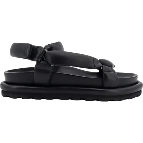 Leather Sandals with Adjustable Straps , male, Sizes: 10 UK, 7 UK - Jil Sander - Modalova