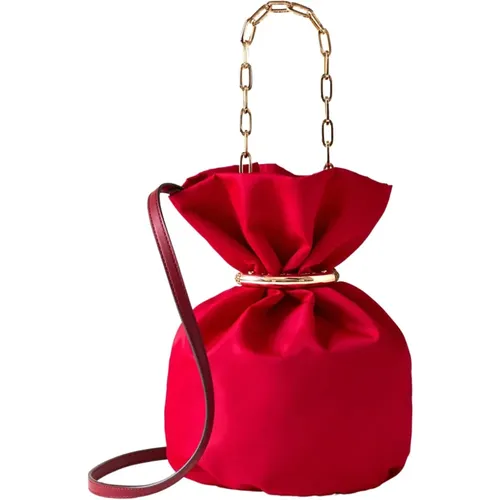 Kleine Trésor Bucket Bag - Aus recyceltem Stoff, Crossbody , Damen, Größe: ONE Size - Borbonese - Modalova