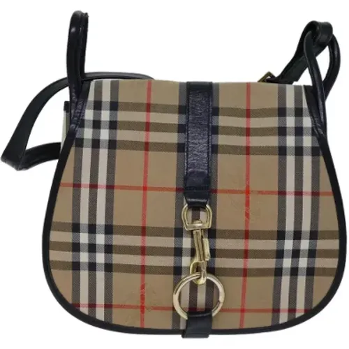 Pre-owned Canvas shoulder-bags , female, Sizes: ONE SIZE - Burberry Vintage - Modalova