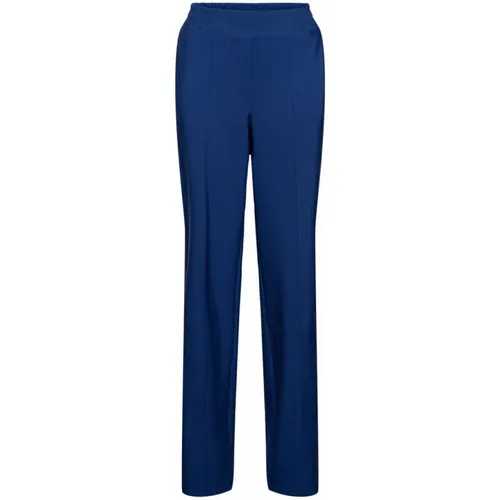 Chrissy Comfort NB-Nachtblau,Bequeme Slim Fit Hose,Lila Komfort-Hose mit Taschen und elastischem Bund - &Co Woman - Modalova