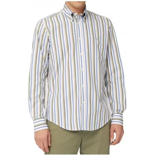 Vertical Stripe Cotton Shirt , male, Sizes: 2XL, XL, 5XL, M - Harmont & Blaine - Modalova