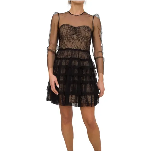 Short Dress with Ruffles in , female, Sizes: XS, S, M - Twinset - Modalova