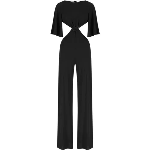 Schwarzes Jumpsuit Set , Damen, Größe: XS - Aniye By - Modalova