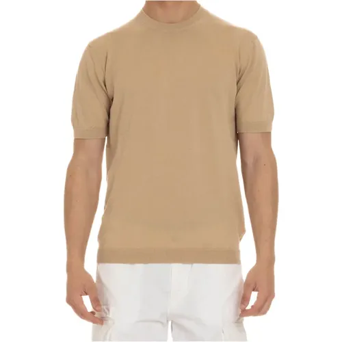 Baumwollstrick T-shirt und Polo , Herren, Größe: L - Tagliatore - Modalova