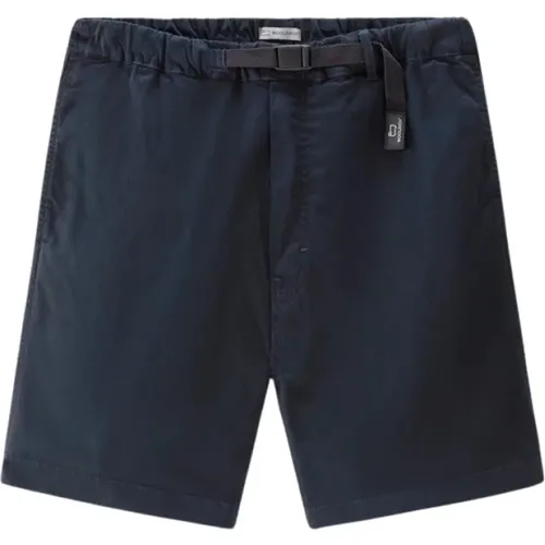 Stretch Cotton Twill Shorts , male, Sizes: 2XL, L, M, XL - Woolrich - Modalova