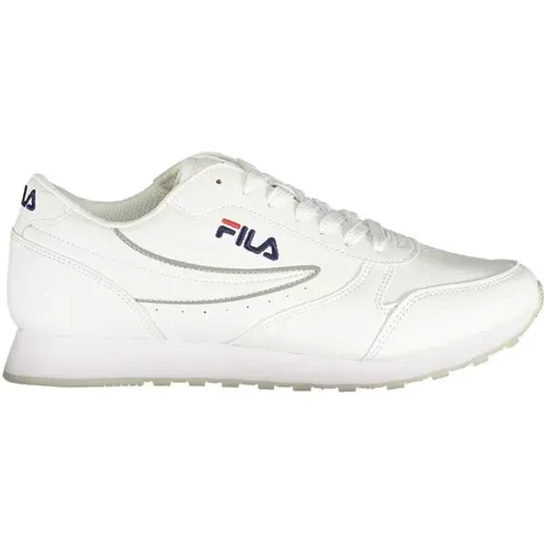 Weiße Schnürsneaker mit Kontrastdetails , Damen, Größe: 40 EU - Fila - Modalova