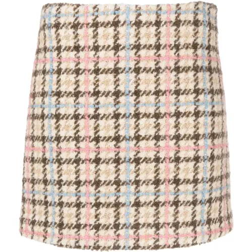 Beige Skirt Gonna/Skirt , female, Sizes: S - Msgm - Modalova