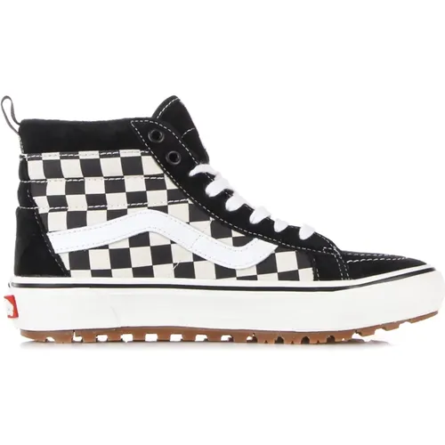 High Top Sneaker /White Checkerboard , male, Sizes: 3 UK, 10 UK, 4 1/2 UK, 8 1/2 UK, 6 UK, 9 UK, 2 UK, 8 UK, 11 UK - Vans - Modalova