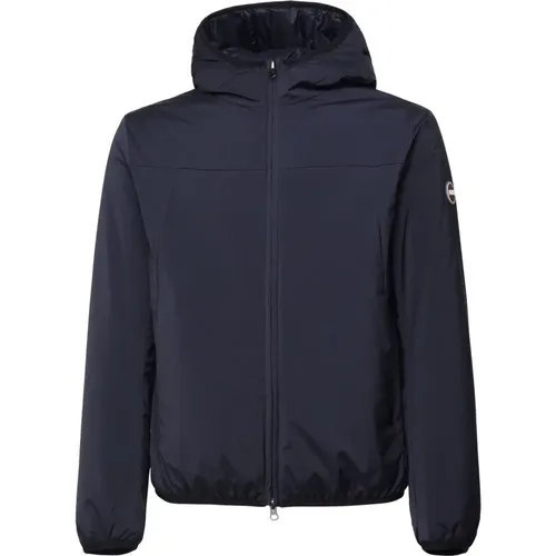 Blaue Steppjacke mit Integrierter Kapuze , Herren, Größe: XL - Colmar - Modalova