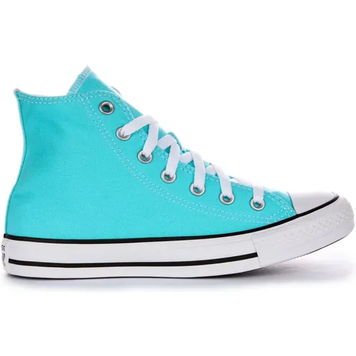 Cyan Hi Top Sneakers , female, Sizes: 3 1/2 UK, 11 UK, 10 UK, 6 1/2 UK, 7 UK, 4 1/2 UK, 4 UK, 8 1/2 UK, 5 UK, 3 UK, 8 UK, 6 UK - Converse - Modalova