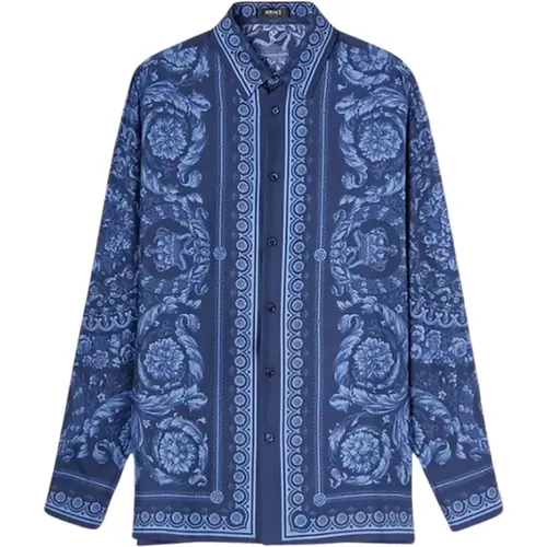 Baroque Informal Shirt , male, Sizes: L, M - Versace - Modalova