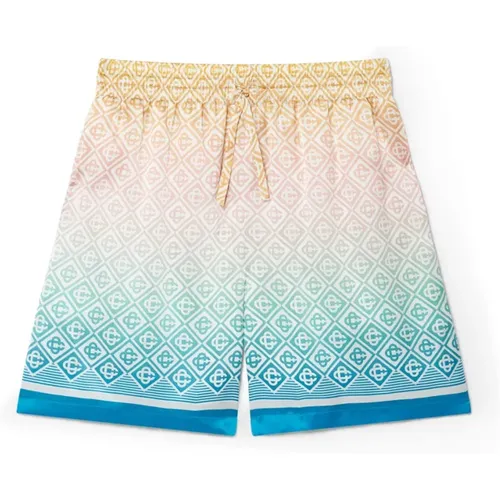 Gradient Monogram Seiden Shorts - Casablanca - Modalova