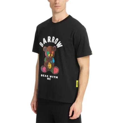 Kurzarm T-Shirt , Herren, Größe: L - Barrow - Modalova