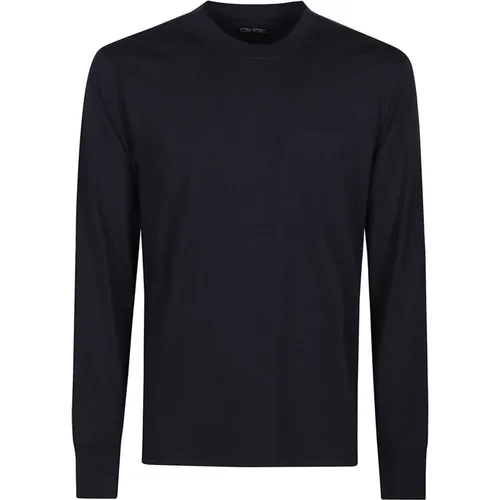 Lässiges Baumwollshirt , Herren, Größe: M - Tom Ford - Modalova