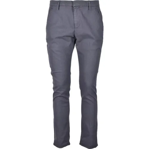 Slim Fit Hose aus Baumwollmischung , Herren, Größe: W31 - Dondup - Modalova