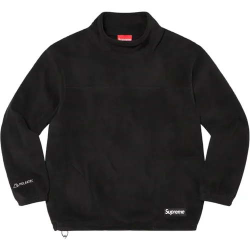 Limitierte Auflage Schwarzer Mock Neck Pullover - Supreme - Modalova