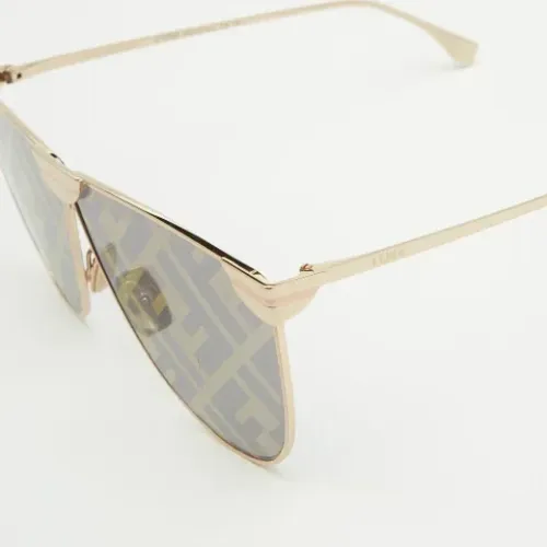 Pre-owned Metal sunglasses , female, Sizes: ONE SIZE - Fendi Vintage - Modalova